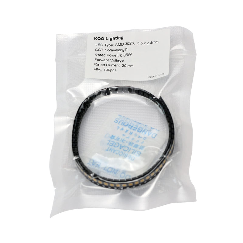 [Australia - AusPower] - 100 Pieces of PLCC-2 Surface Mount LEDs, 3528 Size SMD SMT LED - Purple, 100pcs 