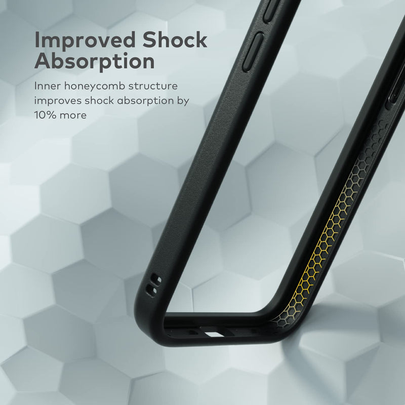 [Australia - AusPower] - RhinoShield Bumper Case Compatible with [iPhone 13 Pro Max] | CrashGuard NX - Shock Absorbent Slim Design Protective Cover 3.5M / 11ft Drop Protection - Graphite iPhone 13 Pro Max - Graphite 