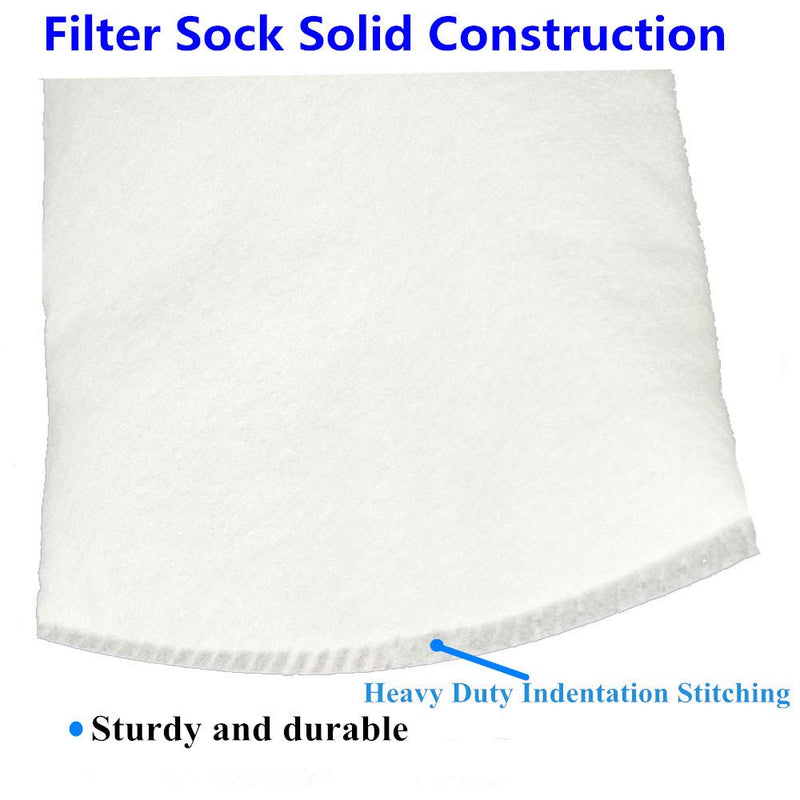 [Australia - AusPower] - 7 Inch Ring by 32 Inch Long Felt Filter Sock Bags 1 Micron - Industry,Chemical, Water Liquid Filters -1Pack (1 Micron) 