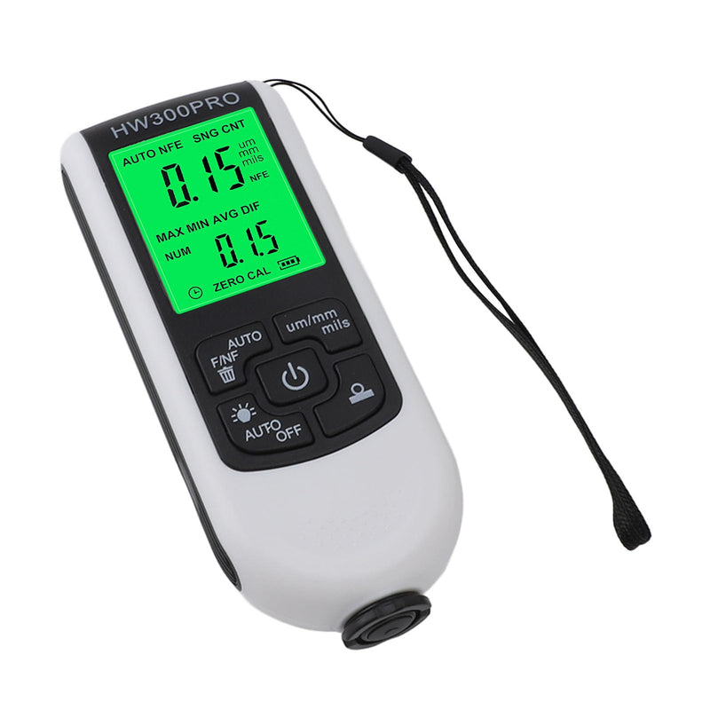 [Australia - AusPower] - Digital Paint Thickness Gauge, 0-2000um Coating Meter Tester with LCD Backlight, Fe NFe Probe for Automotive 