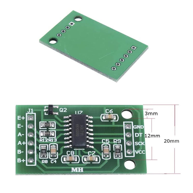 [Australia - AusPower] - Digital Load Cell Weight Sensor 1kg 2kg 3kg 5kg 10kg 20kg (5PCS HX711 Module) 5PCS HX711 Module 