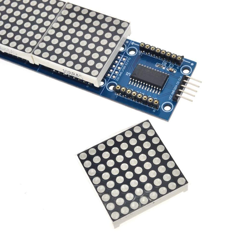 8x32 Dot Matrix Single Green Light MCU Control LED Display Module for Arduino/MCU/51/AVR/STM32/Raspberry Pi
