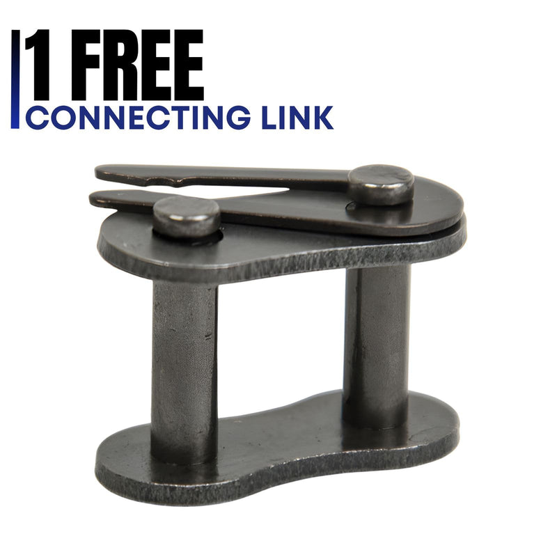 [Australia - AusPower] - Jeremywell 41 Roller Chain 3 Feet with 1 Connecting Links for Go Karts, Mini Bikes, Scooters, ATV, MTV, Dirt Bike and Other Industrial Machinery 1 Master Link 