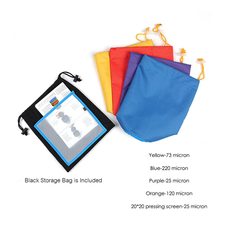 [Australia - AusPower] - Kavolet 4 Pcs/Set 1 Gallon Air Bubbles Ice o Lator Bag for Extracting Essences, Extraction Bag with Press Film and Transport Bag 