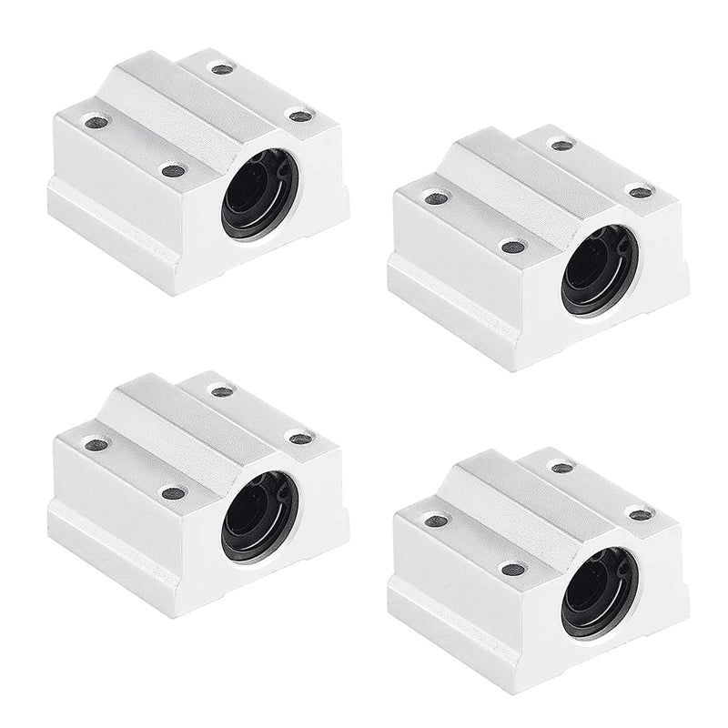 [Australia - AusPower] - 2PCS 8mm X 400mm Linear Motion Rod Shaft Guide with 4 PCS SCS8UU Ball Bearings & 4 PCS SK8 Aluminum Rail Support, Linear Motion Rod Guide Set for CNC and DIY Craft Tool (Diameter 8mm, 400mm) Diameter 8mm 