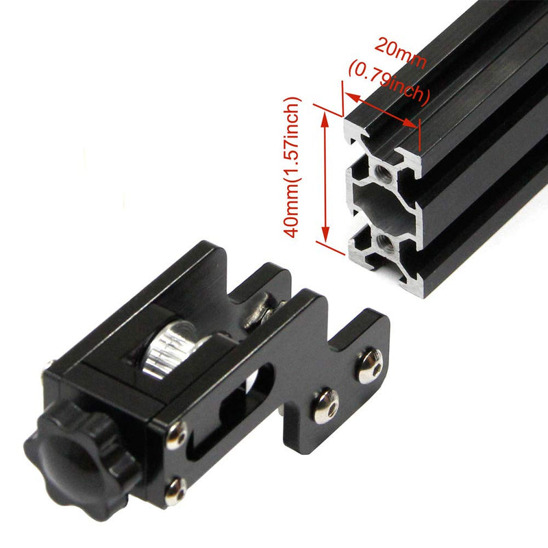 [Australia - AusPower] - Zeberoxyz Upgrade 2020 Profile X-axis+4020 Profile Y-axis Synchronous Belt Stretch Straighten Tensioner for Ender-3 Aluminum Profile 3D Printer Parts (X2020+Y4020) 