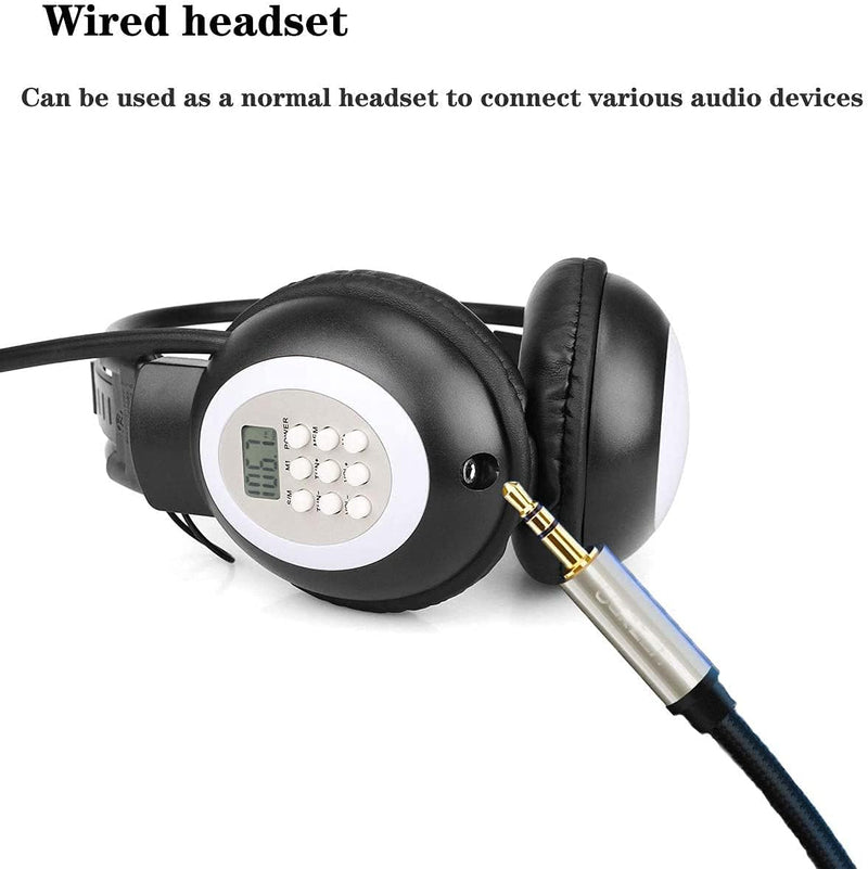 [Australia - AusPower] - AM FM Radio Headphones, Personal Portable Radio Headset am/fm Digital with Best Reception for Jogging, Mowing, Cycling, Meeting, Powered by 2 AA Batteries (Not Included)…… am/fm headphones 