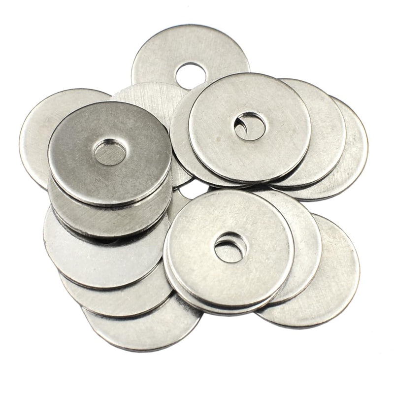 120 pcs #8 x 3/4 inch 304 Stainless Steel Fender Washer, Outer Diameter 3/4 inch Flat Washers #8 x 3/4" 120 pcs