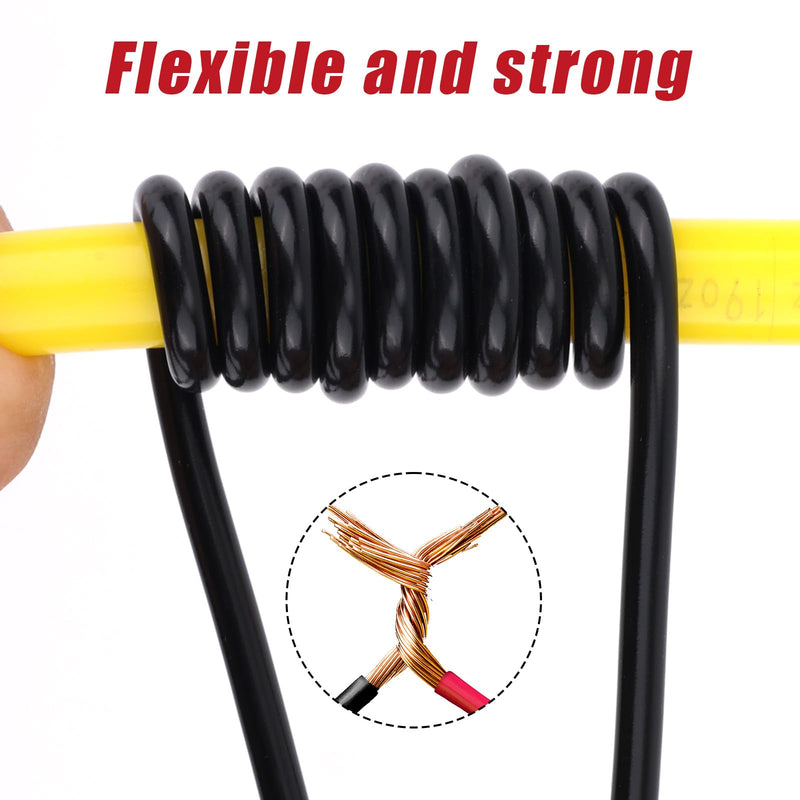 [Australia - AusPower] - 2 Pcs Multimeter Test Wires with Insulated Clamps, Heavy Duty Banana Plug to Alligator Clip Test Wires Suitable for Multimeter Field Instruments Electrical Testing Automotive Circuits 