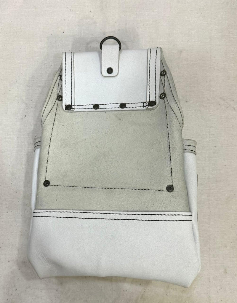 Zeluga 20-527 10 Pocket Rigger Heavy Duty Leather Tool Bag, Off White