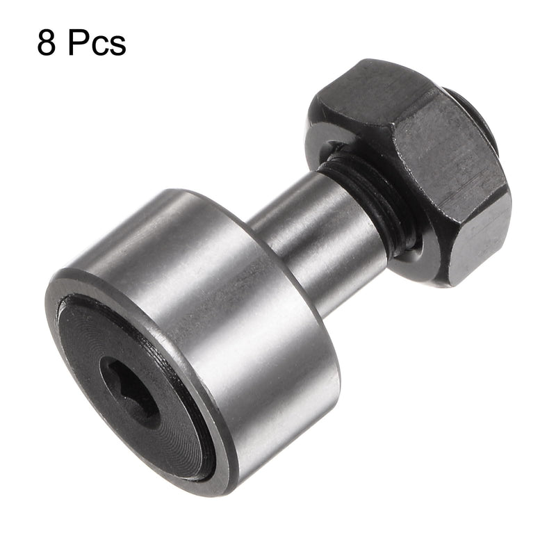 [Australia - AusPower] - 8pcs CF22 Cam Follower KR22 Needle Roller Bearing M10x1.25mm Male Thread 10mm Roller Diameter Stud Type 12mm Roller Width Miniature Track Roller Bearings CF10/KR22 8 
