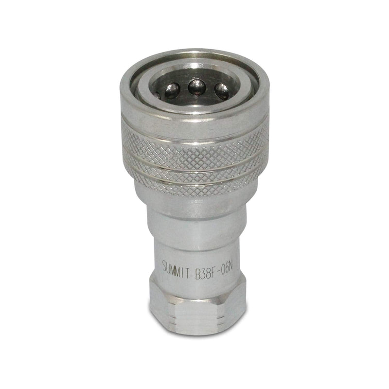 [Australia - AusPower] - Summit Hydraulics 3/8" NPT ISO 7241-B Quick Disconnect Hydraulic Coupling/Coupler Set 