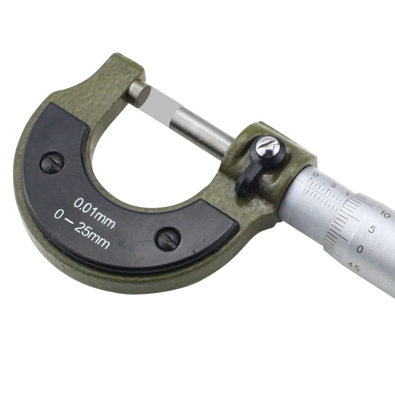 [Australia - AusPower] - ZDNT Outside Micrometer 0-25 mm Micrometer Screw 0.01 mm Resolution Micrometer Resolution Micrometer Metric Outside Micrometer Micrometer Micrometer 