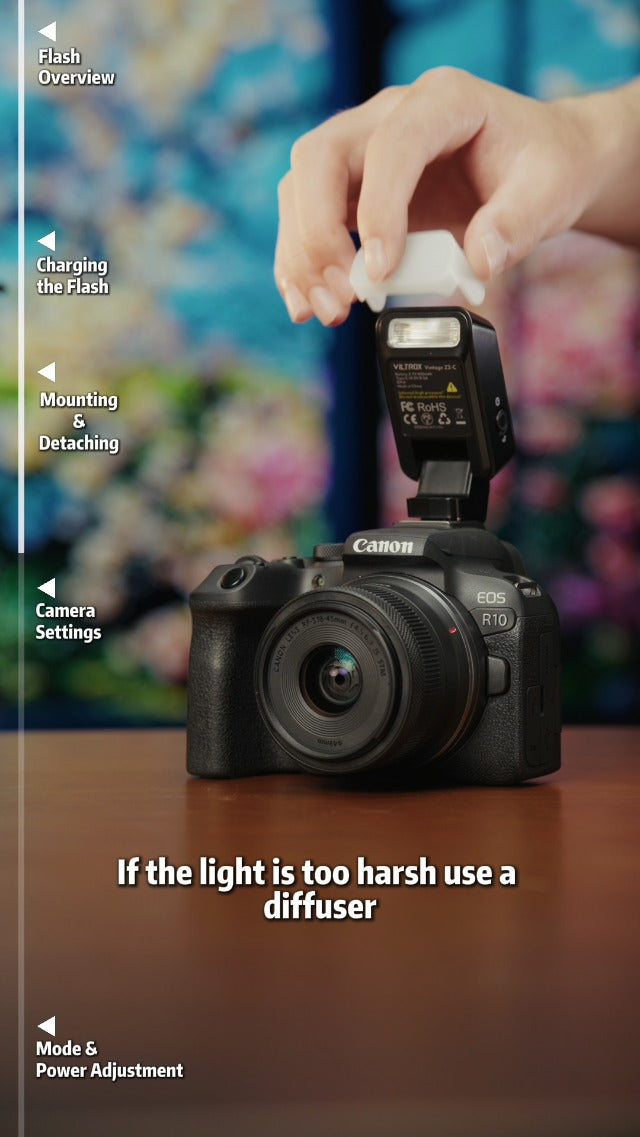 VILTROX Vintage Z2 TTL Mini Camera Speedlite Flash for Canon