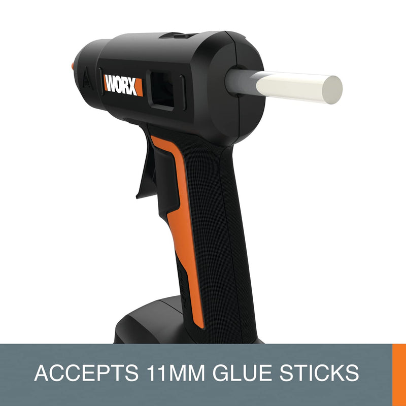 [Australia - AusPower] - Worx 20V Power Share Full-Size Hot Glue Gun WX045L.9- (Tool Only) 20V Glue Gun (Tool Only) 