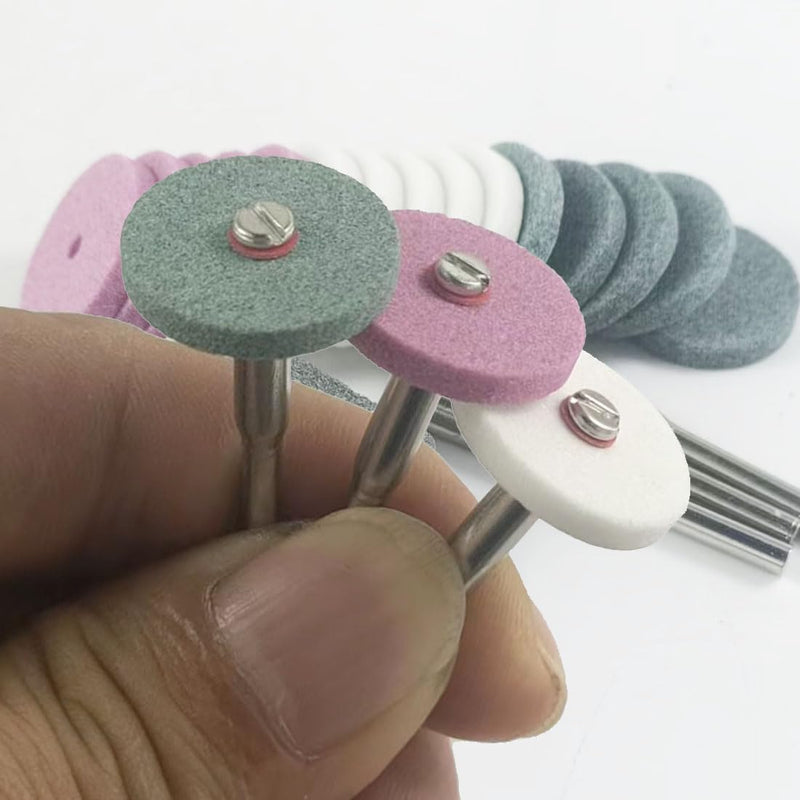 [Australia - AusPower] - 𝐉𝐔𝐍𝐋𝐈𝐗𝐍 45 Pcs Rotary Grinding Stones - 1/8" Shank Abrasive Mounted Stone Grinding Point Sharpening Bits for Rotary Tools 