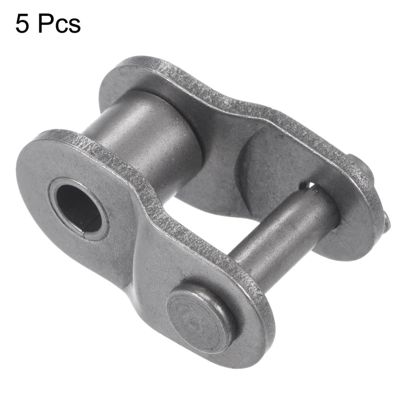 [Australia - AusPower] - uxcell 5Pcs #80 Chain Offset Half Link Roller, 1" Pitch Carbon Steel, Standard Chain End Connector Split Links for 16A Chain 