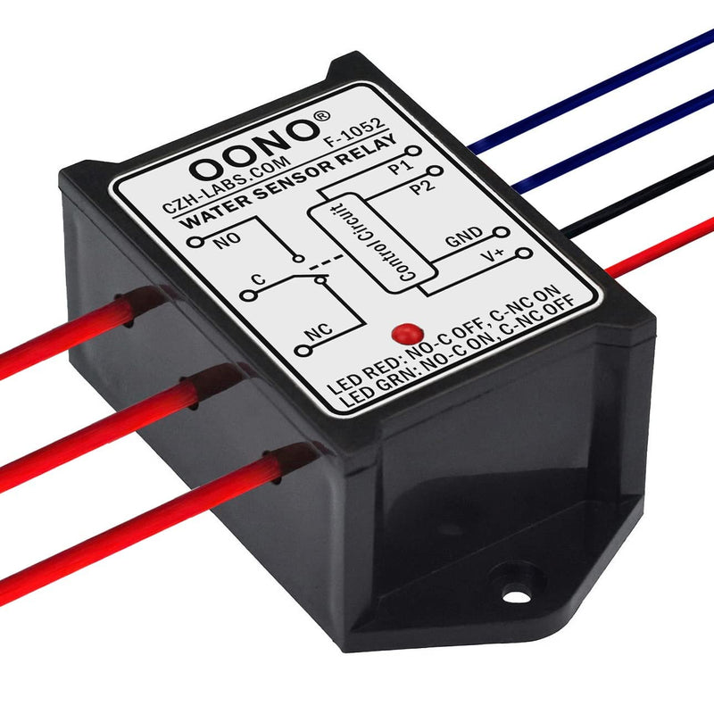 Water Sensor Relay SPDT Switch Module, DC12V, Load DC30V/AC277V 10Amp Max.