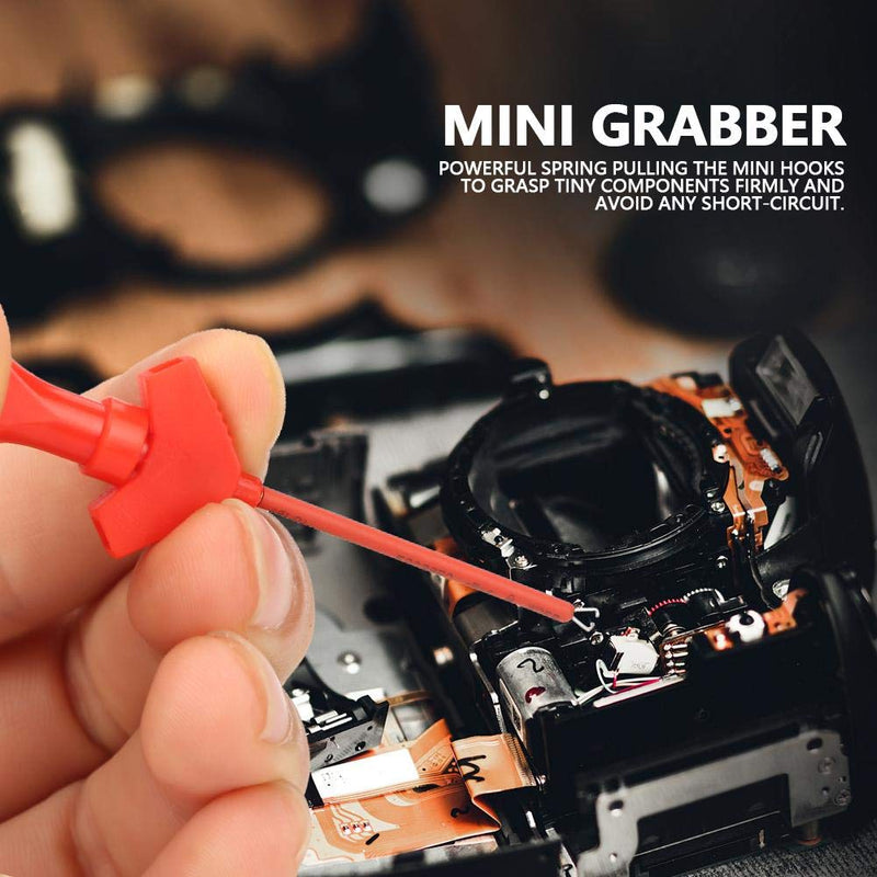 [Australia - AusPower] - SMD IC Hook Probe, P5003 10pcs Mini Grabber Test Probe Hook for SMD IC Test Clips Jumper Logic Analyze Accessories Electric Wire connectors IC Hook Test Clip 