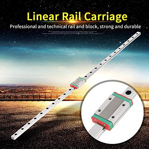 Linear Rail Block, MGN12H 600mm Linear Slide Rail Linear Guide Rail Slide Carriage CNC Router with Sliding Block