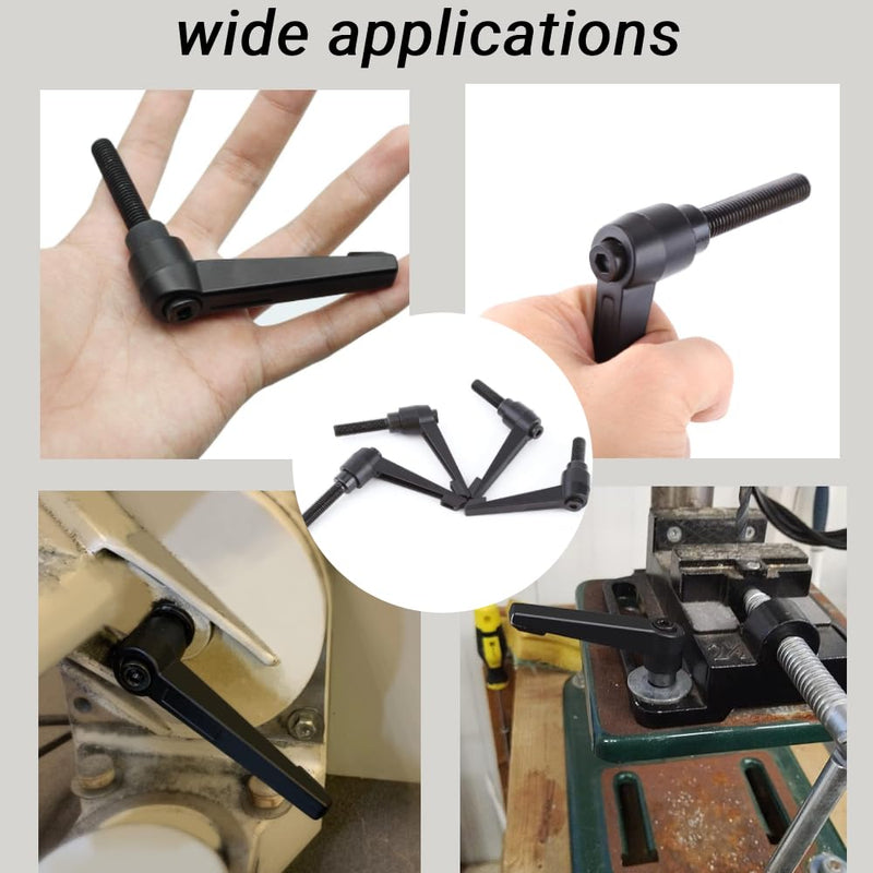 [Australia - AusPower] - Clamping Lever 1 Piece M10 Male Thread 25-50 mm Adjustable Handle Clamping Lever Hex Socket Drive for Mechanical Engineering, Tool Making (M10 x 50) 