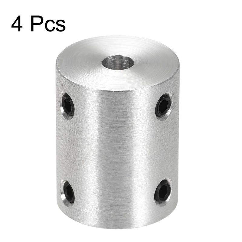 [Australia - AusPower] - uxcell 5mm to 10mm Bore Rigid Coupling Set Screw L25XD20 Aluminum Alloy,Shaft Coupler Connector for 3D Printers, Motor Accessories,4pcs 5mm to 10m 