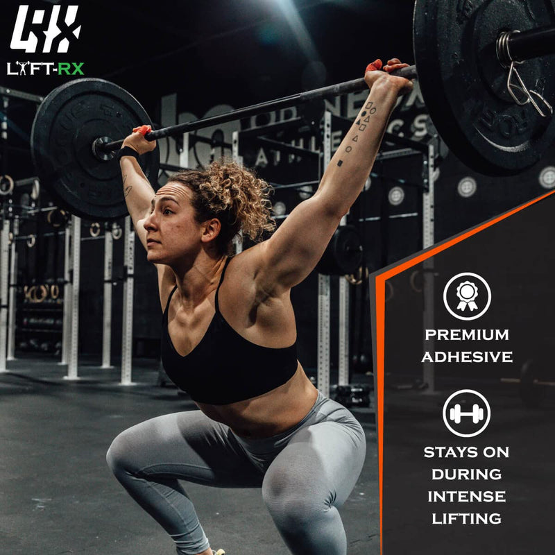 Weightlifting Hook Grip Tape w/Premium Adhesive for Olympic Weight Lift, Cross Fitness, Lifting, Stretch Athletic Finger Wrap, Protects Thumb Fingers Hand, Enhances Grip 3 ROLL Orange 1.5-inch