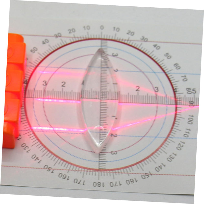 [Australia - AusPower] - GLEAVI 1 Set Optical Experiment Kit Prism Optic Multifunction Reflector Refraction Physics Prism Three Light Source Apparatus Physics Kit Optical Prism Lens Small Hole Plastic 