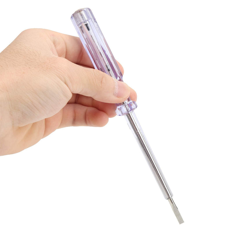 [Australia - AusPower] - Flathead Screwdriver Electric Pen Circuit Tester Pen, ANG93 AC100250V, Electric Voltage Screwdriver Bit Test Pencil, Compact Electrician Tool, Test Pencil 