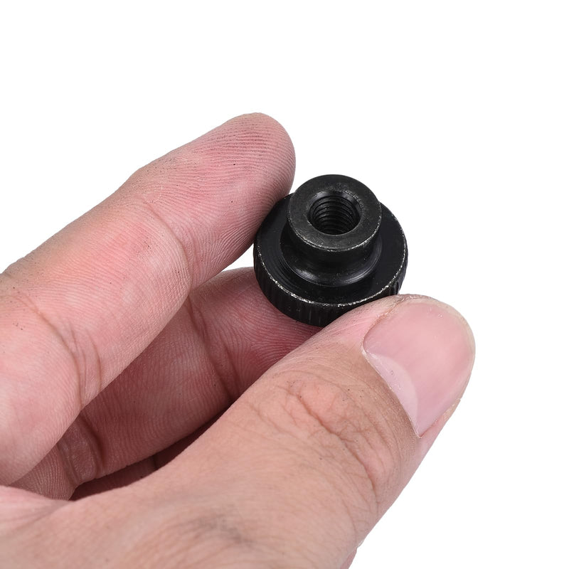 [Australia - AusPower] - uxcell Knurled Thumb Nuts, 15Pcs M6 x 20 x 12mm Carbon Steel Knurled Nut, Adjusting Round Knobs Fasteners Nuts for 3D Printer Parts, Black 15 