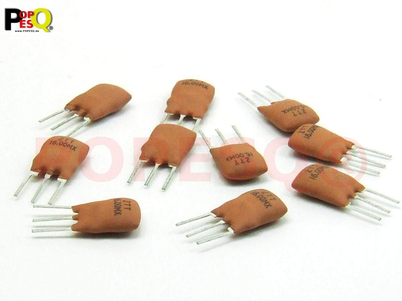 POPESQ® Pack of 10. x Resonator 16MHz Ceramic #A736