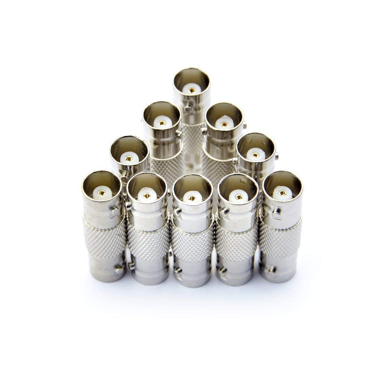 [Australia - AusPower] - 10 Pack BNC Female to BNC Female CCTV Security Camera Adapter Coupler Straight Extender Connector 10-PACK 