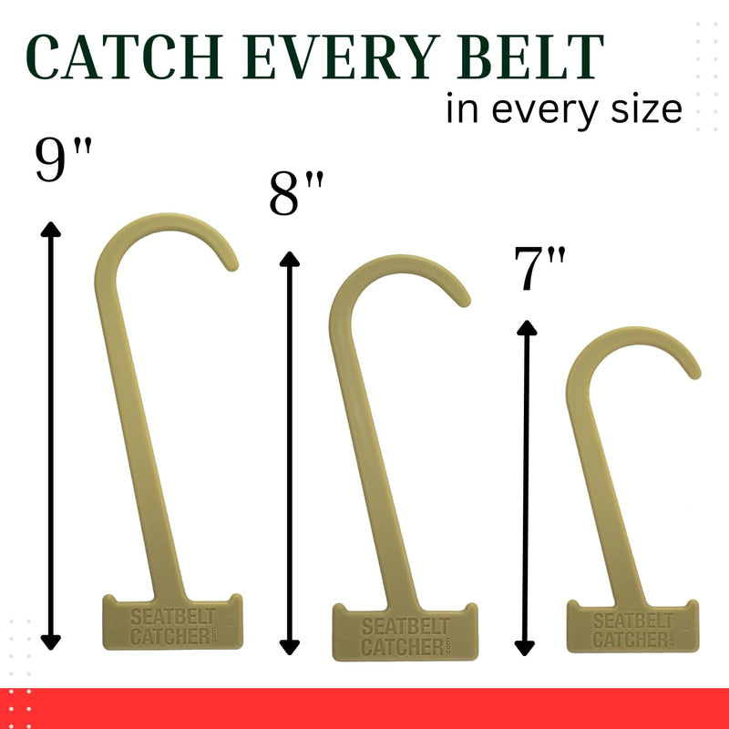 [Australia - AusPower] - Seatbelt Catcher - 3 Pack Grabber and Seat Belt Aid for Elderly and People with Disabilities - Seat Belt Extender - Twisting or Reaching Perfect Aid for Back, Shoulder, Elbow Injuries (Gray) Gray 