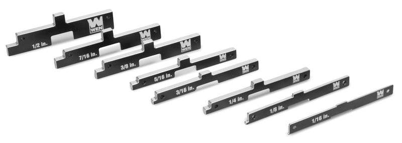 [Australia - AusPower] - Wen Aluminum Precision Setup Blocks, Eight-Piece Gauge Set for Router Tables, Table Saws, Band Saws, and Woodworking (10408) 