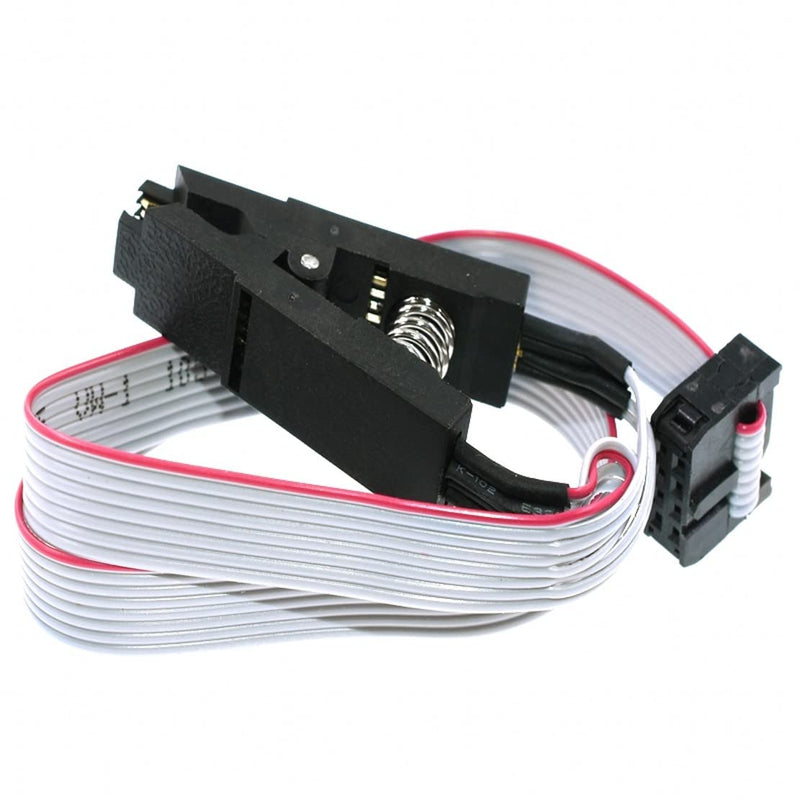 JZK SOIC8 SOP8 Test Clip for EEPROM 93CXX / 25CXX / 24CXX Incircuit Programming + 2 Adapters SOIC8 SOP8 Test Clip with Adapter