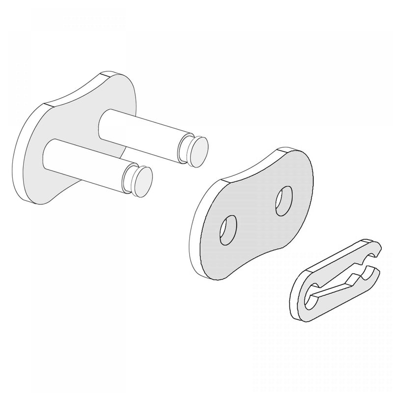 [Australia - AusPower] - uxcell 5Pcs #50 Chain Master Connector Link Roller, 5/8" Pitch Carbon Steel, Standard Connecting Split Links for 10A Chain 