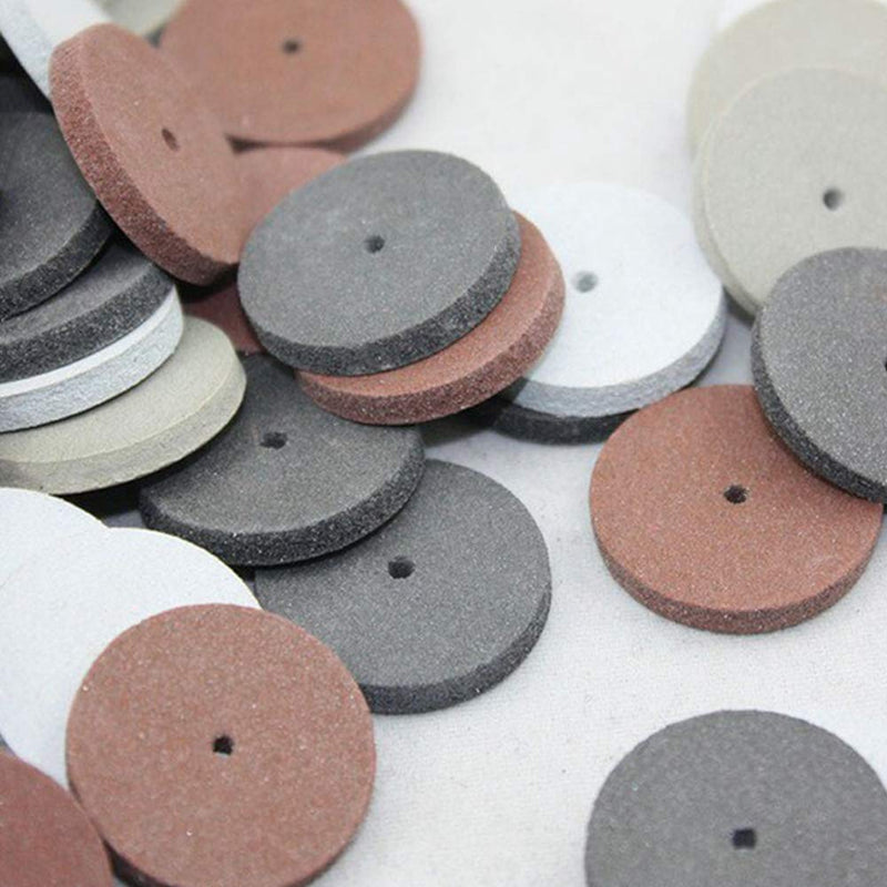 [Australia - AusPower] - SaferCCTV 40Pcs Silicone Rubber Polishing Wheels, Polishing Wheels Kit with 12Pcs Mandrel Shank for Jewelry, Dental Lab, Rotary Tool, 4 Colors 
