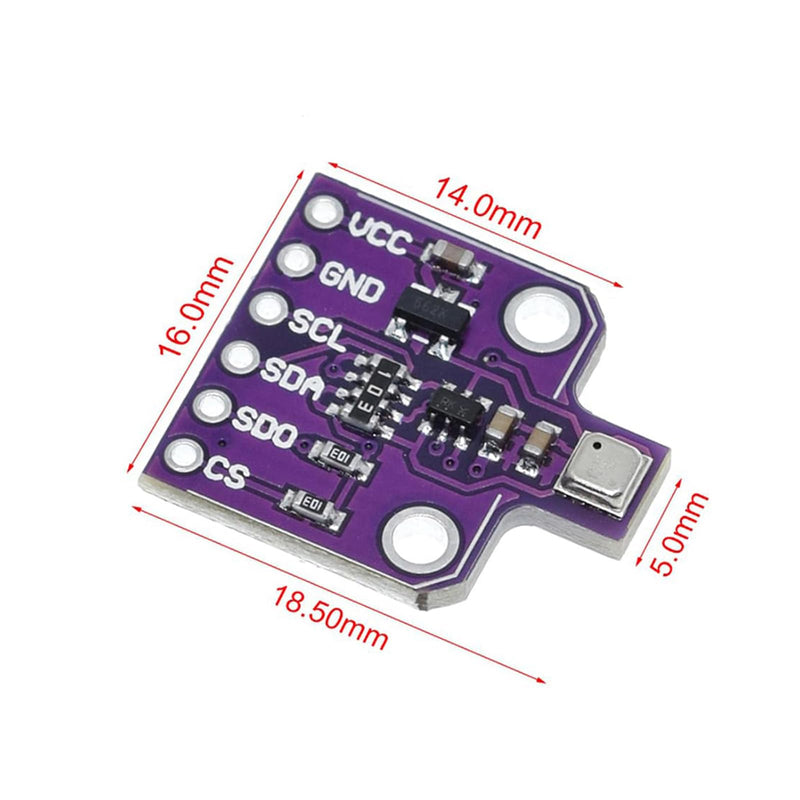 [Australia - AusPower] - BME680 Digital 4-in-1 Environmental Sensor Module - Temperature/Humidity/Barometric Pressure/VOC Gas Monitoring via I2C/SPI, High Precision (±3%), 5V DC 