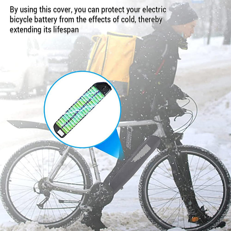 HUIOP E-Bike Battery Protective Cover Neoprene Waterproof Dustproof Reflective Protector Cover,Ebike Battery Protection Cover