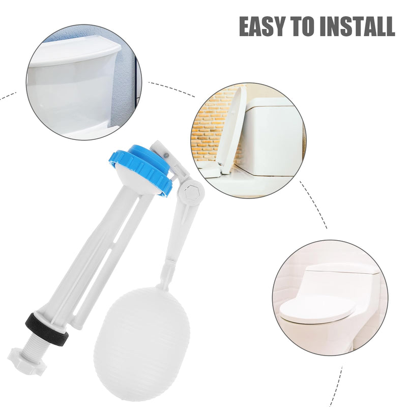 DOITOOL Universal Toilet Fill Valve Replacement Kit - Durable Float Water Inlet Valve for Toilet Tank Repair and Bathroom Accessories 9.84X3.54X2.55In