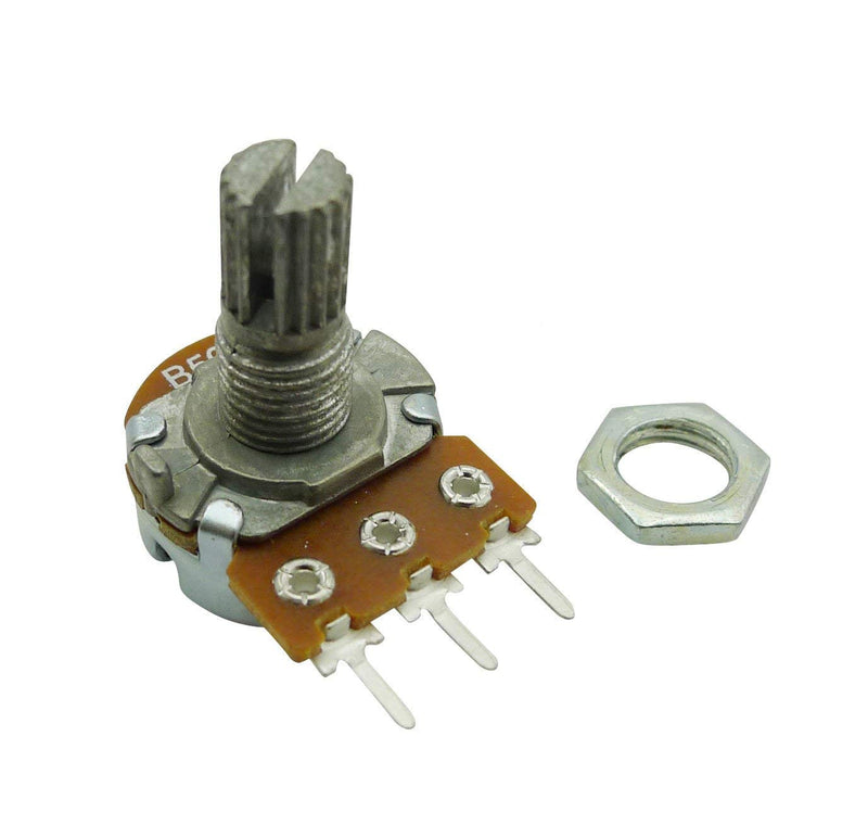 [Australia - AusPower] - Aihasd B500K 500K Ohm Adjustment Single Linear Rotary Taper Potentiometer Shaft 15 mm Pack of 10 