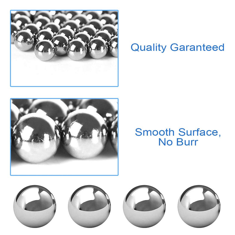 [Australia - AusPower] - Glarks 500Pcs 11 Size 3/32''-13/32'' SAE Precision Chrome Steel Assorted Loose Bicycle Bearing Ball Assortment Kit (SAE) 