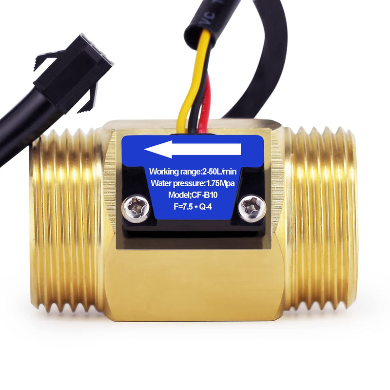 [Australia - AusPower] - Digiten G1" Male Thread Water Flow Hall Sensor Switch Flowmeter Counter 2-50L/min 