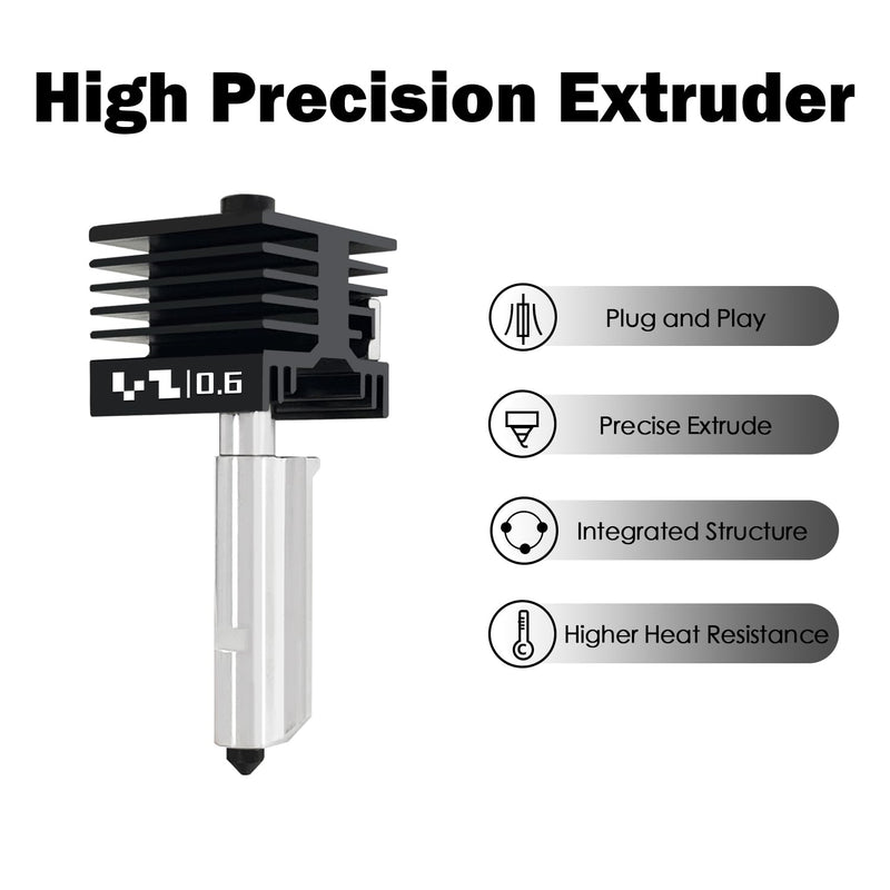 HzdaDeve 3 Pack 0.6MM Hotend for P2S/X2D/H2S/H2D/A1/A1 Mini Combo Print Head Hot End Kit Extruder High-Temperature Removable Hardened Steel Nozzle Silicone Cover Heater Sink for Bambu Lab 3D Printer