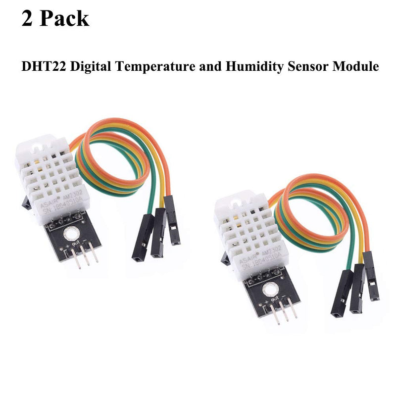 [Australia - AusPower] - AITRIP 2pcs DHT22/AM2302 Digital Temperature and Humidity Sensor Module Temperature Humidity Monitor Sensor Replace SHT11 SHT15 for Arduino Electronic Practice DIY 