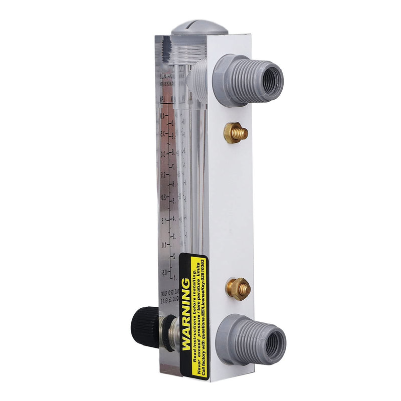 [Australia - AusPower] - 0.1-1GPM Panel Type Tube Liquid Flowmeter Adjustable Knob Water Liquid Meter Liquid Measuring Tool 