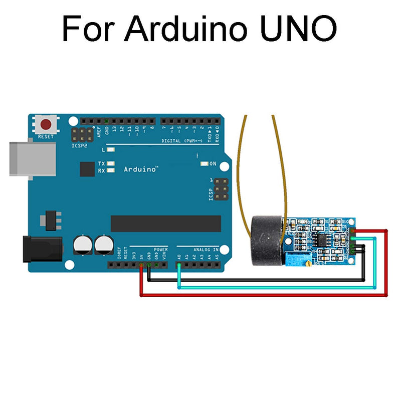 [Australia - AusPower] - DAOKI 5 pcs 5A Current Transformer ZMCT103C AC Sensor Single Phase Current Transformer Module Current Sensor AC Active Output Onboard Precision with Dupont Line for Arduino 5A/5mA 