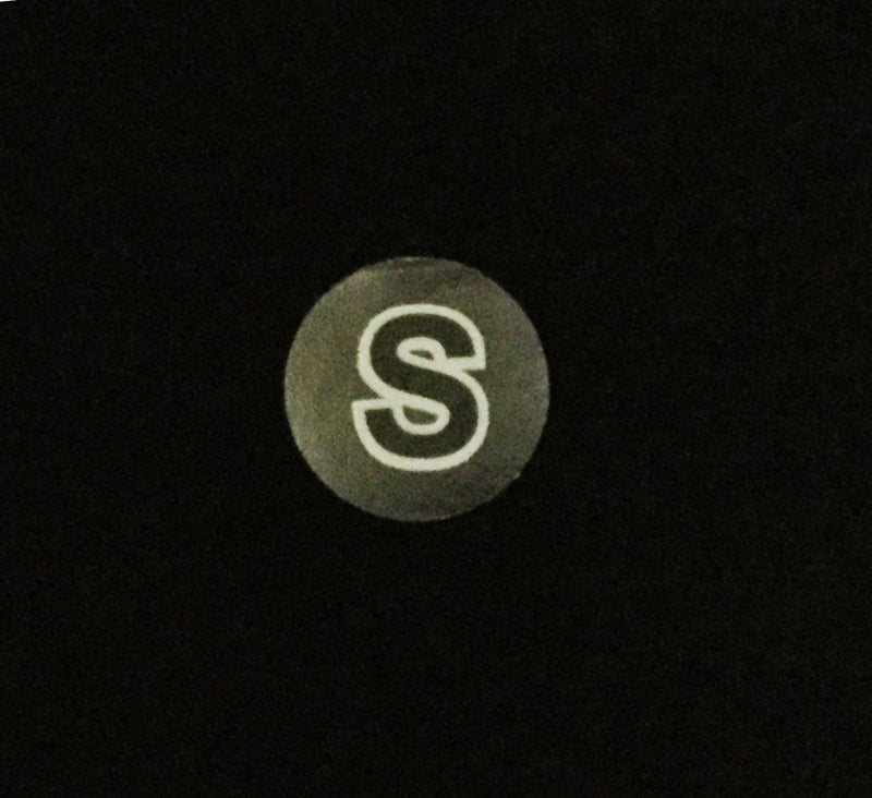 Clear Circle Small S Clothing Size Stickers - 3/4 Inch Round, 500 Clear Plastic Adhesive Labels Per Roll for Retail Apparel, Clothing Organization, and Inventory - Made in the USA