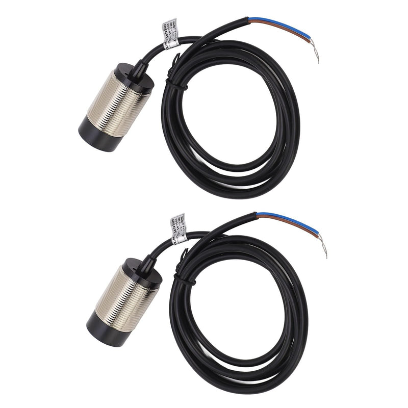 [Australia - AusPower] - Proximity Switch, 30mm Diameter 2 Set Proximity Switch Inductive AC NC Normally Closed 2 Wire Cylinder Sensor Anti Interference LED, Inductive body sensor inductor switch inductive switch 
