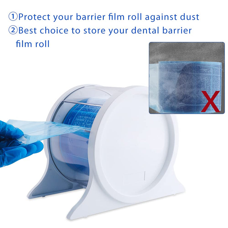 [Australia - AusPower] - LVCHEN Barrier Film Dispenser - Dental Organizer for 4" x 6" Plastic Defend Barrier,Acrylic Stand Holder for Tattoo Disposable Clear Barrier Film 